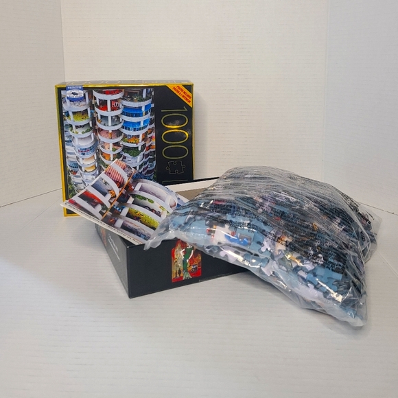 MB Big Ben Luxe 1000 piece puzzle 6056438 COMPLETE and sealed NIB - Picture 2 of 5